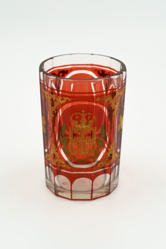 Tumbler with the coat of arms of the Principality of Serbia
